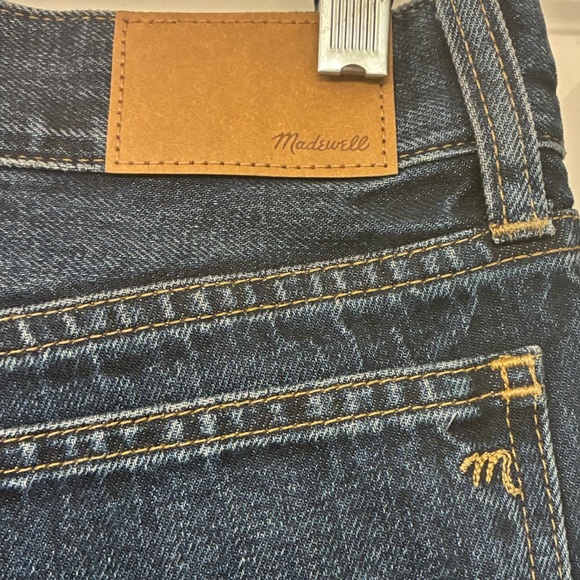 NWT MADEWELL The Low Rise Perfect Vintage Straight Jeans Dark Wash Size 24 - Picture 8 of 12